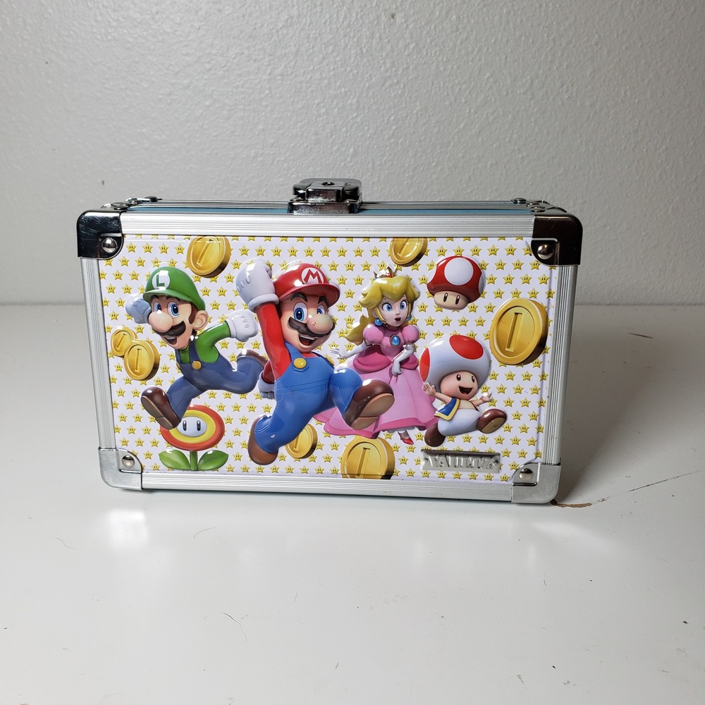 Nintendo‎ Vaultz Super Mario Bros Theme Locking Supply Box Trinket Case NO KEY